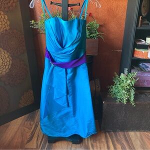 impressions bridesmaid dresses Yacht Party Midi Dress L / royal-blue main image 0